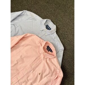 Polo Ralph Lauren Yarmouth Oxford Button Down Shirts Mens 16.5 34/35 Flesh Pony